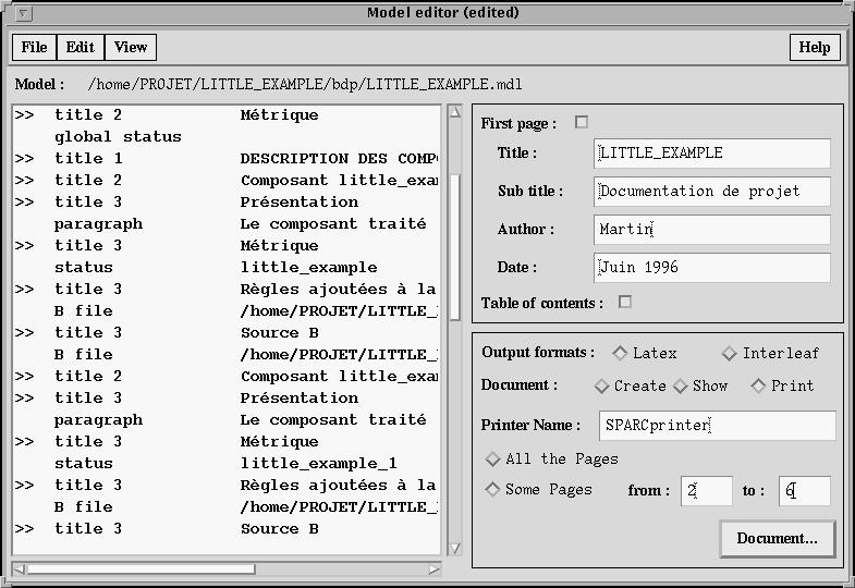 22 Model Editor User Manual Figure 4.2: Model editor commands Including a PostScript file The include PS type object is used to include PostScript files into the project document model.
