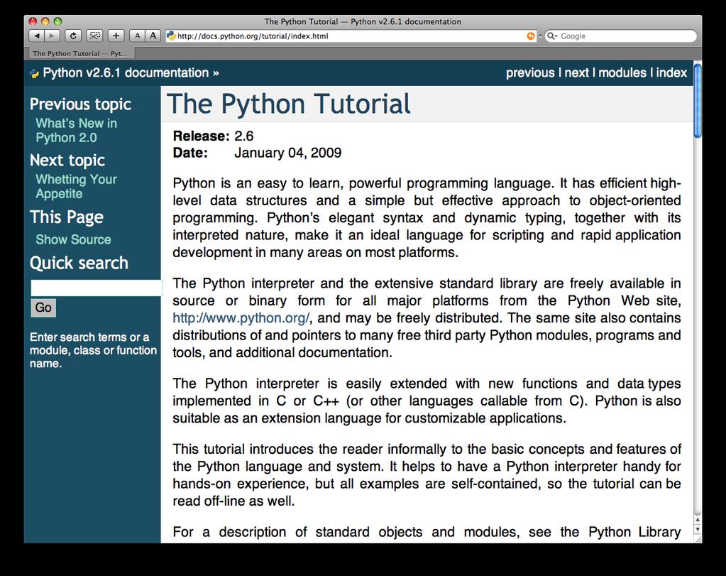 Python with a read-eval-print loop [finin@linux2