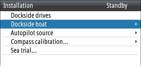 3. Save the settings when completed Note: When a rudder feedback signal is set in the configure view, the feedback must always be calibrated before drive test or drive calibration is allowed.