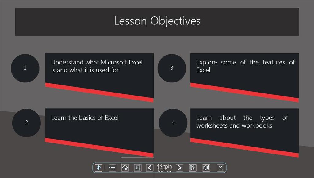 Slide 2 - Lesson Objectives Lesson Objectives Understand what Microsoft Excel is and what it is used for Learn the