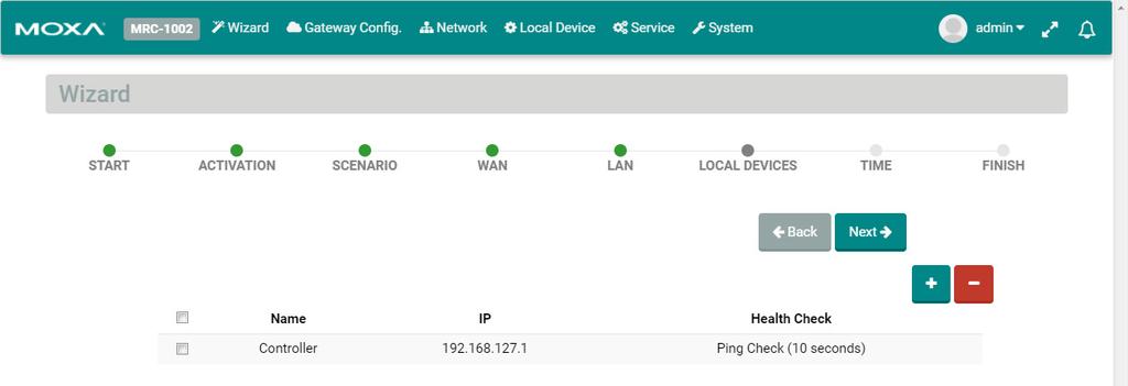 status of your device by PING or Port Link On/Off events.