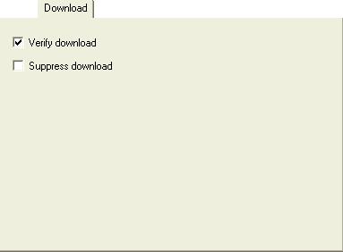 Using the emulator DOWNLOAD The Download page contains the options related to downloading.