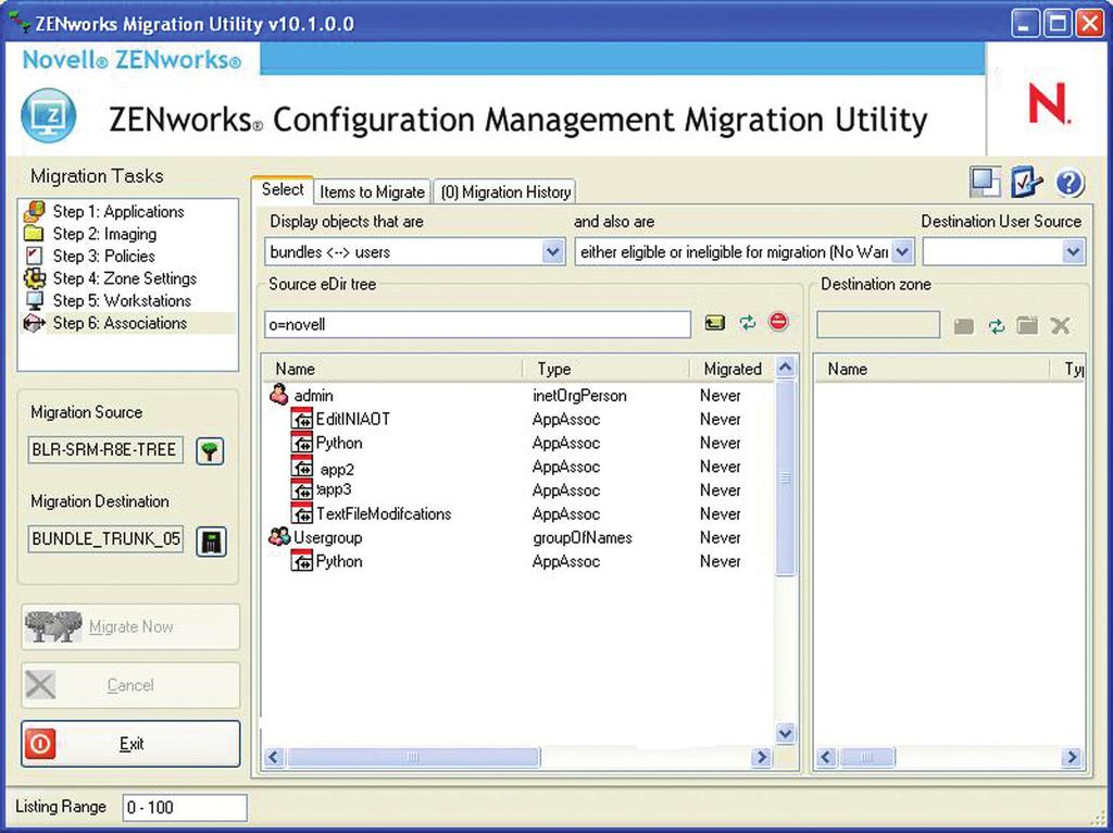 Migrating Novell ZENworks 7 to Novell SP3 Migrating Your Novell ZENworks 7 Associations The final step in migrating your ZENworks 7 infrastructure is moving your ZENworks 7 Associations.