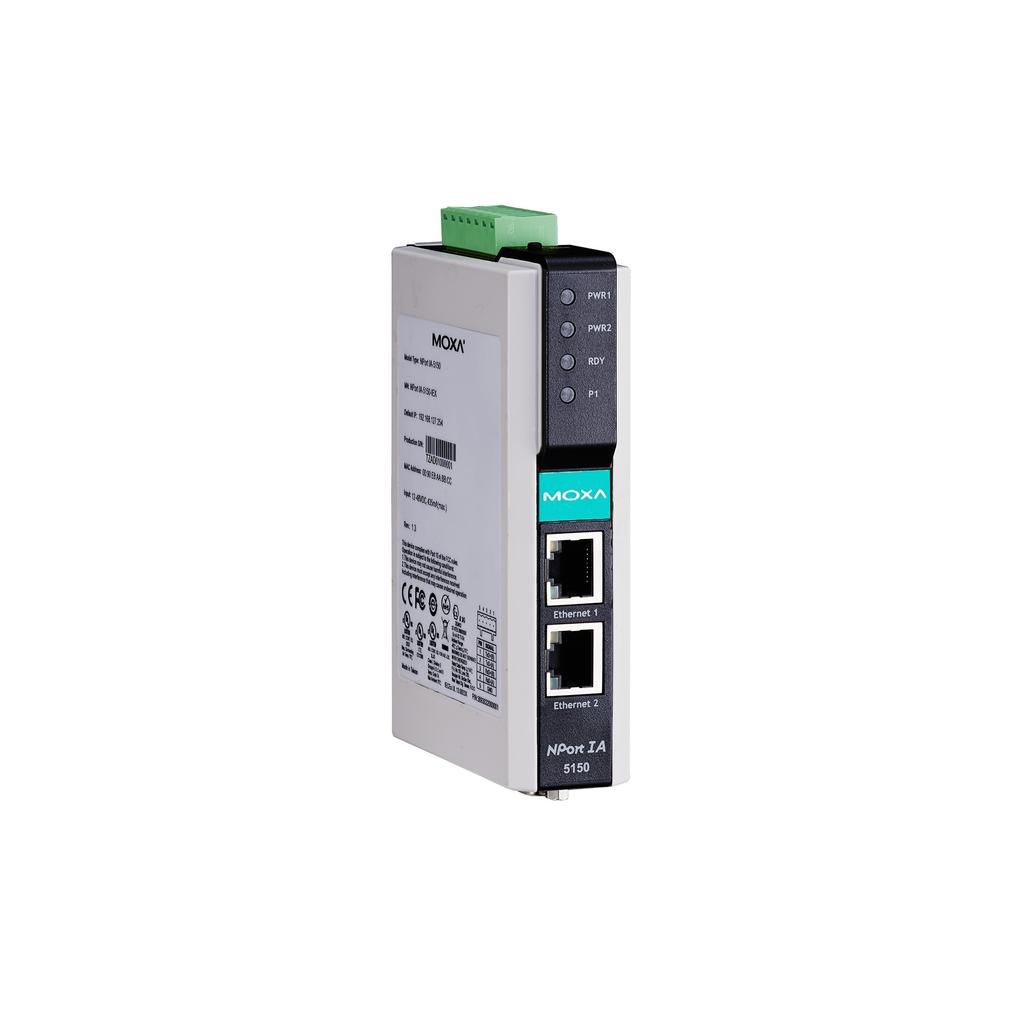 NPort IA5000 Series 1 and 2-port serial device servers for industrial automation Features and Benefits Socket modes: TCP server, TCP client, UDP Patented ADDC (Automatic Data Direction Control) for