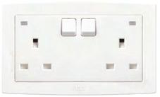 universal socket outlet with surge protection.