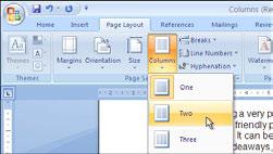Learning Microsoft Word 2007 2 Click on the MARGINS icon and check that the margins are set to NORMAL.