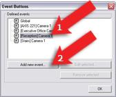 How to Add an Event Button Note: Access to features in the Administrator application, including those described in the following, may require administrator rights.