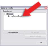 Click OK to close the Generic Event window and return to the Administrator window.