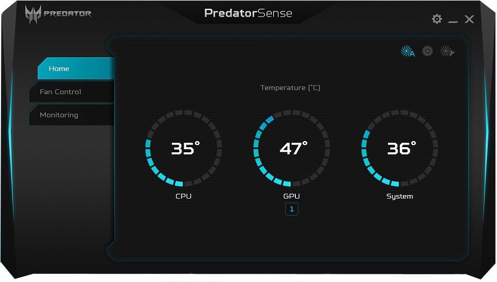 PredatorSense - 29 2 PREDATORSENSE PredatorSense (DT) is an Acer proprietary utility to enhance the user experience of Gaming products on Microsoft Windows 10.