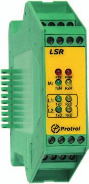 COMMUNICATION The product group includes different types of modems and interface converters. LSR is a combined Modem, Line Splitter and Repeater.
