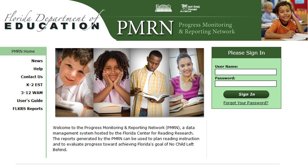 Introduction - Signing In Signing In At the PMRN Sign In page, type in the User Name and Password as they appear in the E-mail you received from the PMRN and click Sign In.