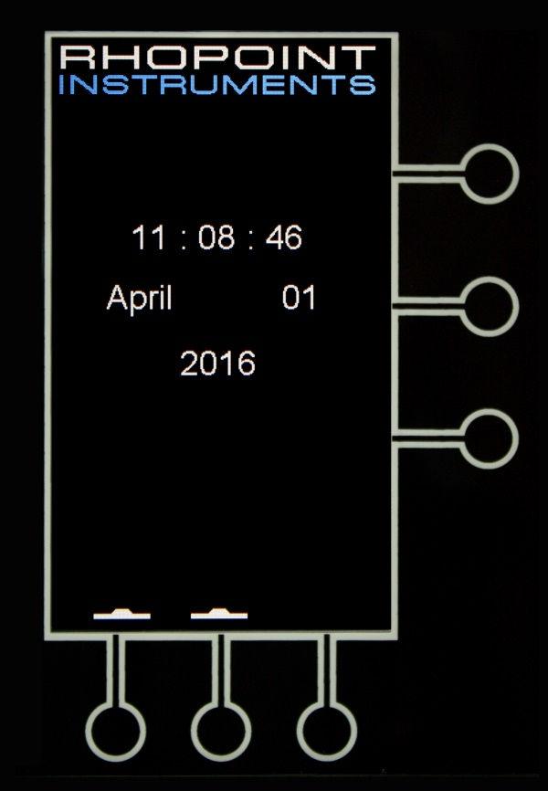 Adjusting the Time and Date From the main screen press the calendar icon button. The following screen will be displayed.