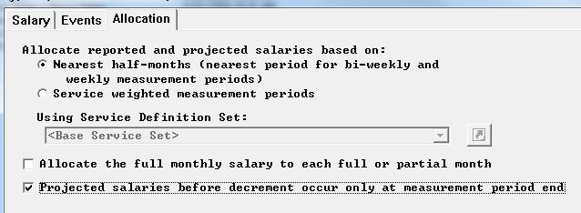 An ptin has been added t the Allcatin tab f Salary Definitins t define prjected salaries nly at measurement perid end dates.