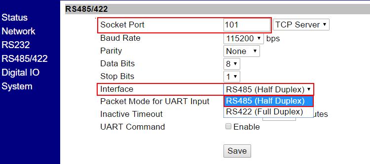8 For RS-485 testing: It needs two devices to connect the Terminal Block D+ to D+ and D-