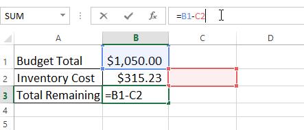 Select the cell containing the formula you want to edit. In our example, we'll select cell B3. 2. Click the formula bar to edit the formula.