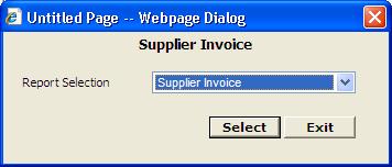 Step 7: To have a preview on the current invoice, choose Supplier Invoice and click button.