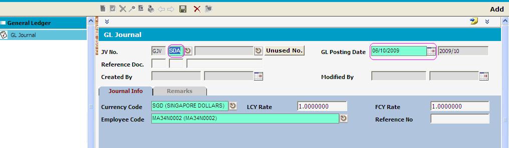 You can go to the General Ledger Tab and select GL Account Master.