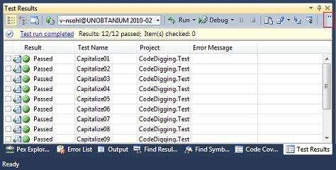 In the Test View pane, click Run Selection. The results of running the test suite are shown in the Test Results dialog box. 2.