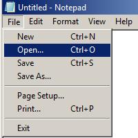 **NOTE: For this example I ve used Microsoft Notepad to demonstrate this functionality.