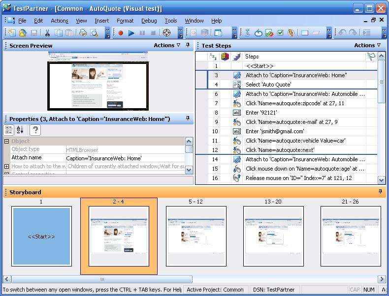 Visual Navigator The Visual Navigator graphically represents a visual test. Use the Visual Navigator to interact with and edit test elements through a point-and-click interface.