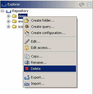 Copying using the context menu The context menu of a folder also contains a menu item named "Copy...". Select this item, in order to create a copy of the folder in the same folder, but with a different name.