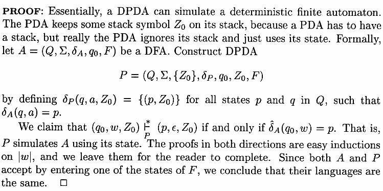 Deterministic Pushdown Automata (DPDA) and Deterministic Context-free Languages (DCFLs) Pushdown automata that we have already defined and discussed are nondeterministic by default, that is, there