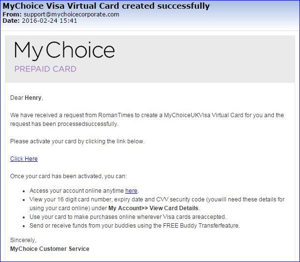 2 Virtual Card 2.1 First Time Login / New User 1.