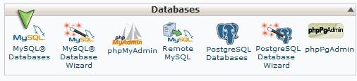 Login to your new server/host s control panel. The first step is to create a new database that will be used for your new WordPress Blog. Click on MySQL Databases.