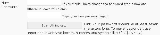 Change Your Administration Password 1. To change your administration password, log in at http://www.yoursitename.com/wp-admin/ 2.