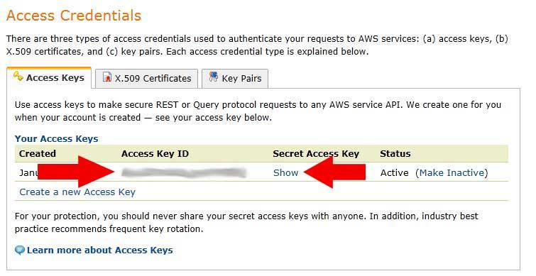#6. Once logged into AWS, generate an Access Key ID under Access