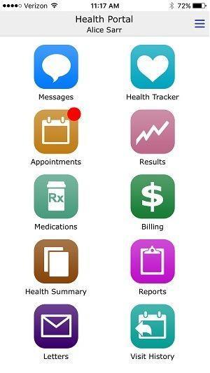 Utilizing the MHealth app via a tablet device has the identical functionality that was covered above.
