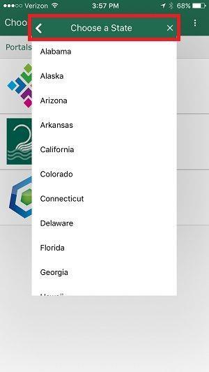 Choose a State Homepage > Portals By State > Choose a State When you search by