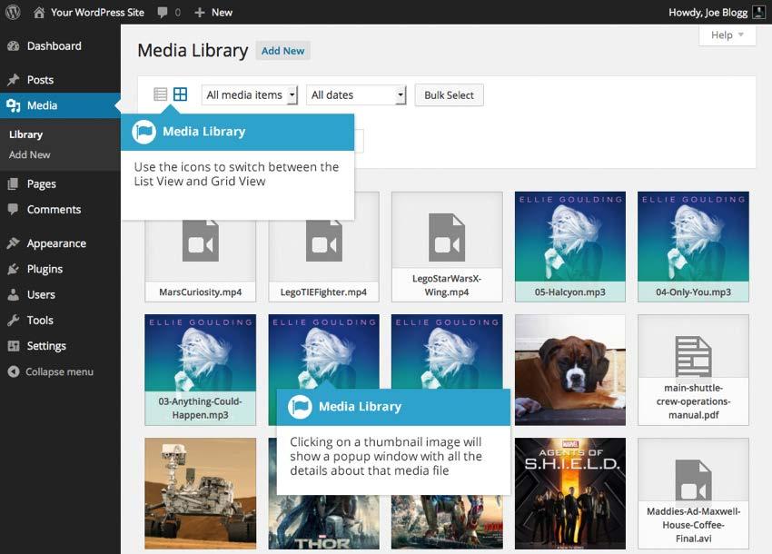 Media Library The Media Library is where you can find all the files that you ve uploaded. In WordPress 4.