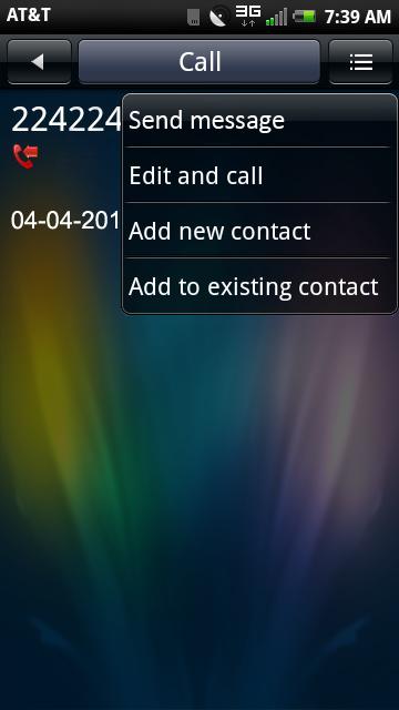 Contacts Add a Contact From the Call Log 1. Tap the Phone icon. 2. To open the call log screen, tap the Call log icon.