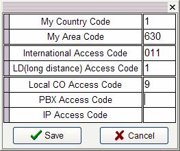 enter the various codes, select OK. Figure 5.2.3 Dialing Rules dialog box 5.2.4 Differential Ring The ipecs Video/SoftPhone can provide one of 4 different ring signals with separate assignments for internal and external calls.