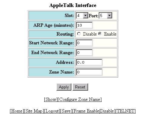 Advanced Configuration and Management Guide Enable AppleTalk Routing on an Interface To enable AppleTalk on interface 1/5, use one of the following methods.