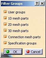 User groups: lets you activate all the groups under the Groups set in the specification tree.