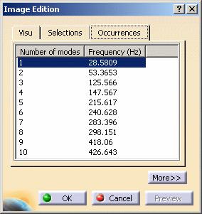 Occurrences Tab The Occurrences tab is available in the Image Edition dialog box only for multi-occurrence solutions.
