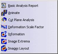 Menu Bar This section presents the Tools menu in the DMU - Analysis Engineering Review product. Tools Menu For... See.
