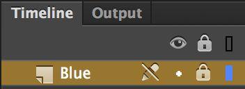 -Lock the layer by clicking on the dot below the lock symbol for that layer in the timeline -Choose a new color for the Fill color at the bottom of the tool bar, and leave Stroke at No Stroke
