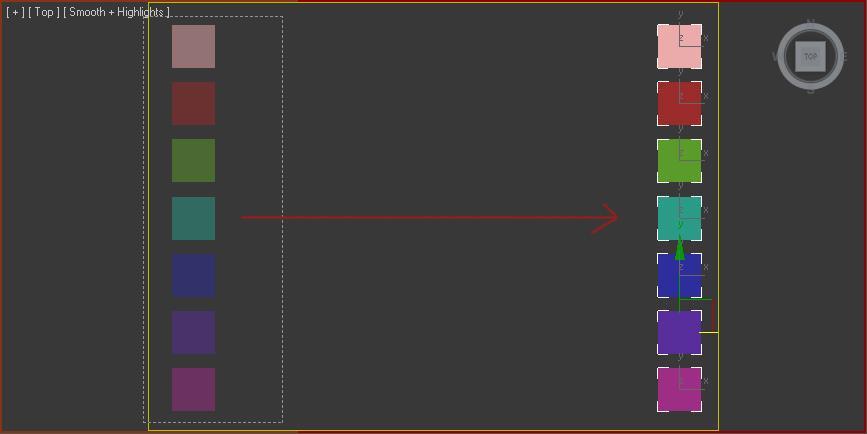 Now we will animate our boxes by giving them 3 key frames. We will make our boxes move from the left side of the screen, all the way to the right, and then back to the left again.