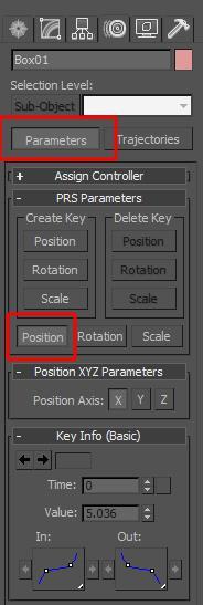 On the motion tab, we have all of our settings for the animation controllers for our 3 types of settings. Size, Rotation, and Position.