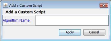 Customizing Scripts Working with Custom Scripts Add or Edit a Script When you create a custom script, you can either start with an empty script, or you can use an existing script that you save with a