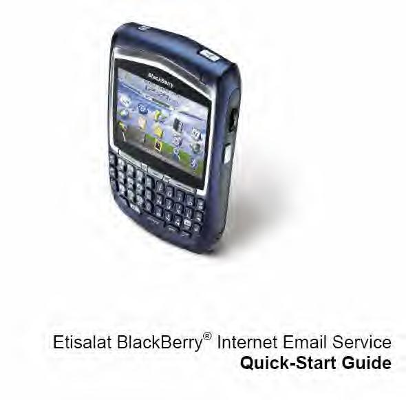 BlackBerry Internet Service quick start