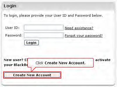 Creating your BlackBerry Internet Service e-mail account from your Desktop Computer Activation of your email account can be done from the BlackBerry device or on the internet from your