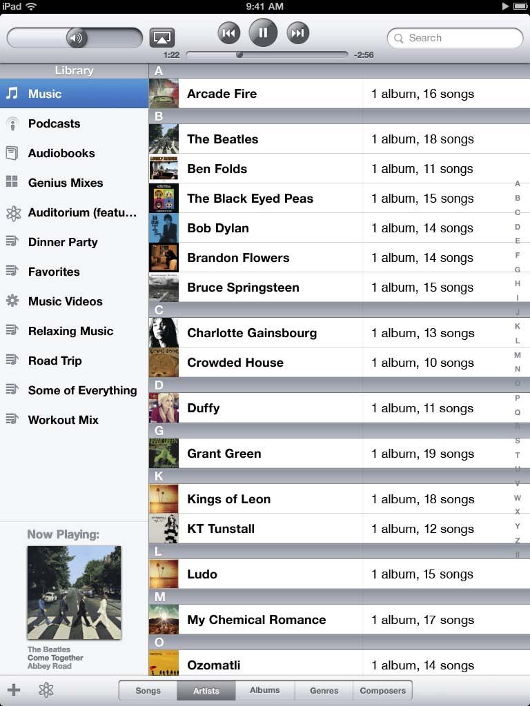 You can also make playlists from other categories in your ipod library, such as podcasts or audiobooks.
