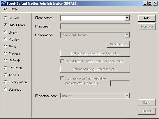 Chapter 18: Sample setup - Steel-Belted Radius DRAFT 278 Step 3: Create a RADIUS client profile for the CN3200 Any device that uses the services of a RADIUS server to perform authentication tasks is