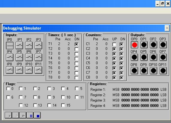 SHIFT REGISTERS Another facility available in LADSIM package is the Shift Register, this function uses a 16 bit word in its
