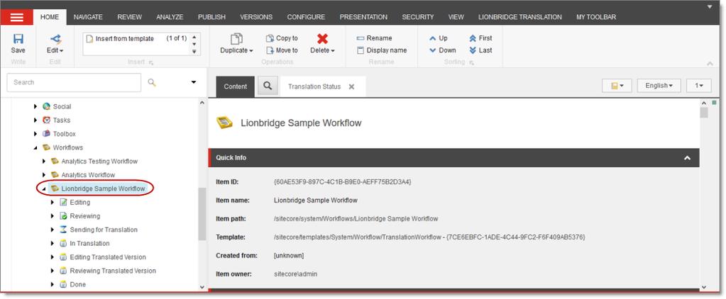 2 Getting Started with the Lionbridge Connector for Sitecore 2.