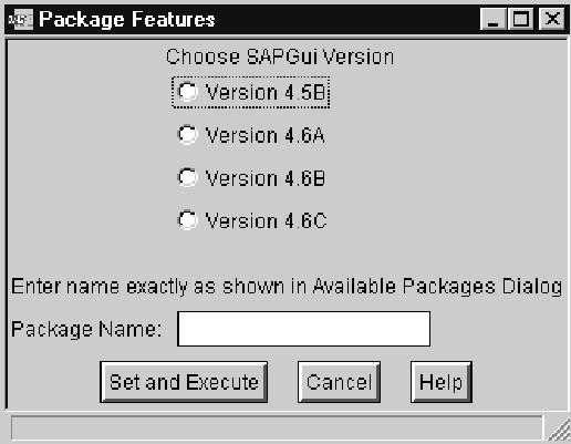 2. Optionally, determine the details about a SAPGUI file package. If you know which file package you want to distribute, proceed to step 3.